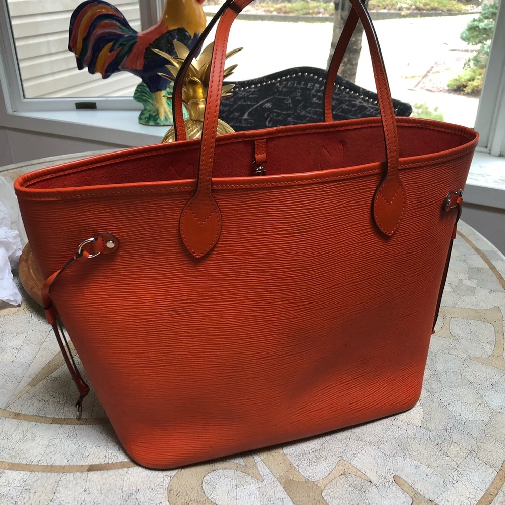 💼 LOUIS EPI LEATHER NEVERFULL 👜